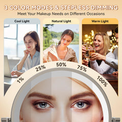 Auxmir adjustable LED lights offering natural to warm lighting.
