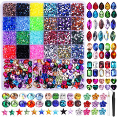 Piedras resina Auxnki gelatina 3mm para brillo llamativo en manualidades.