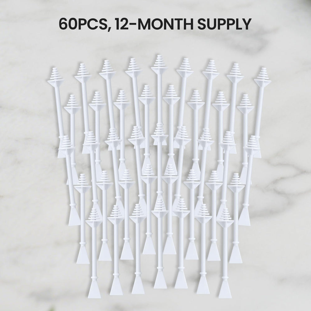 AUZEAL hygienic disposable sticks promote clean, quick hair removal sessions