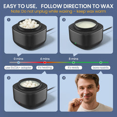 AUZEAL multi-use applicators cover nose, ears, and eyebrows.