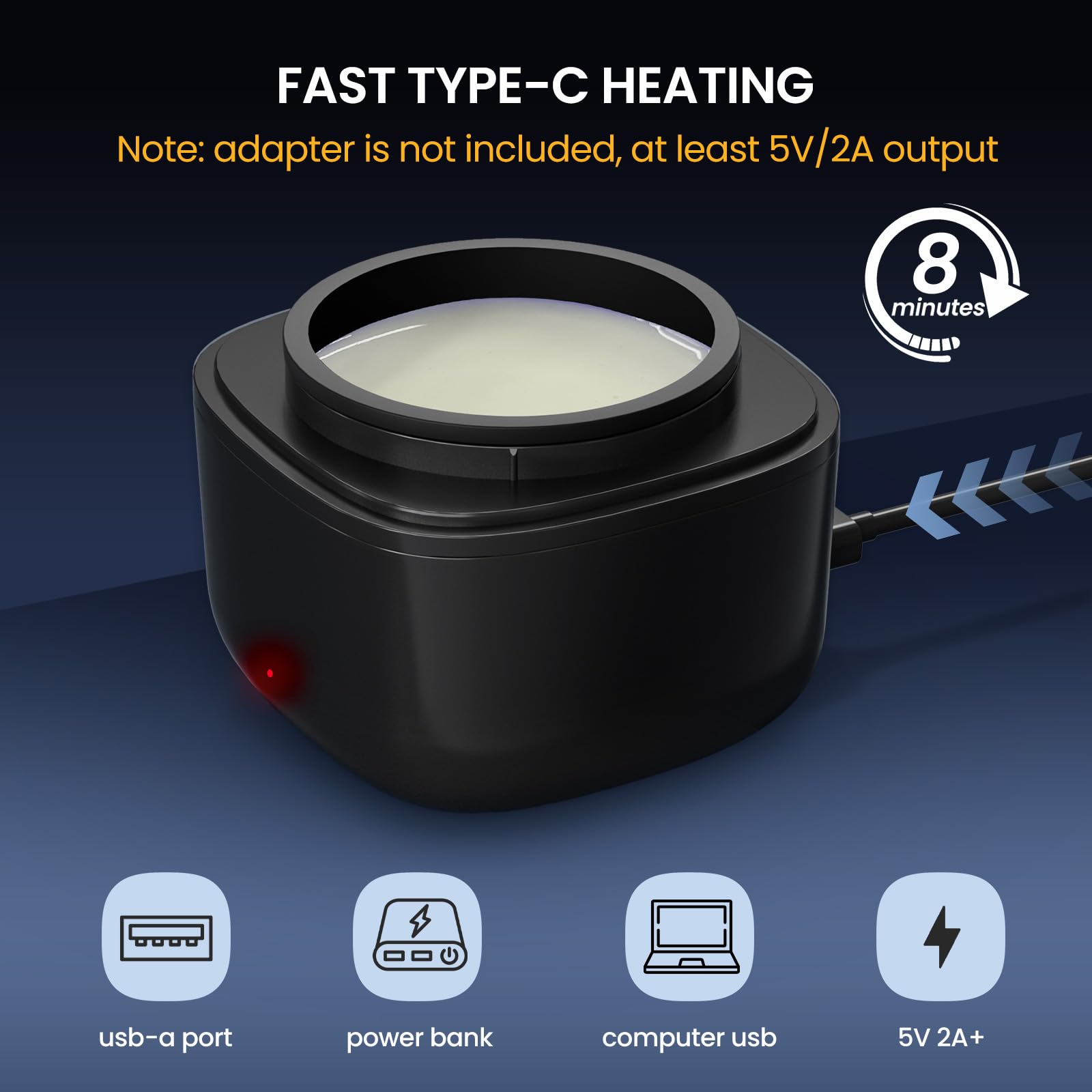 AUZEAL smart temp indicator guides safe, controlled heating.