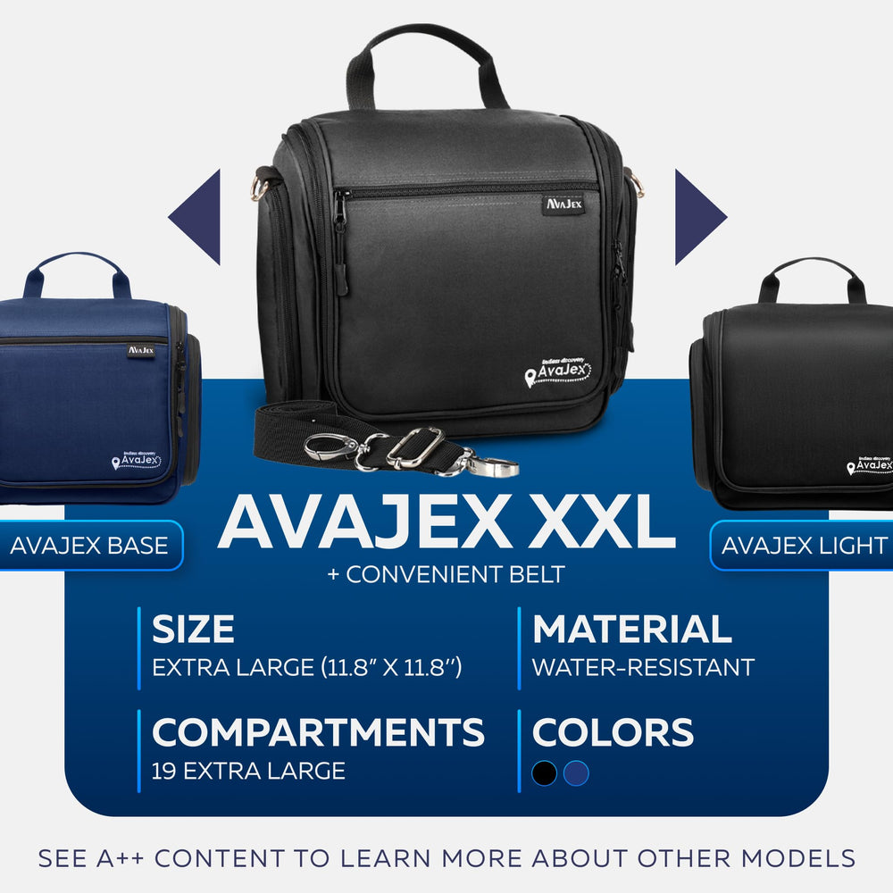 AvaJex waterproof lining protects clothes from spills during travel.