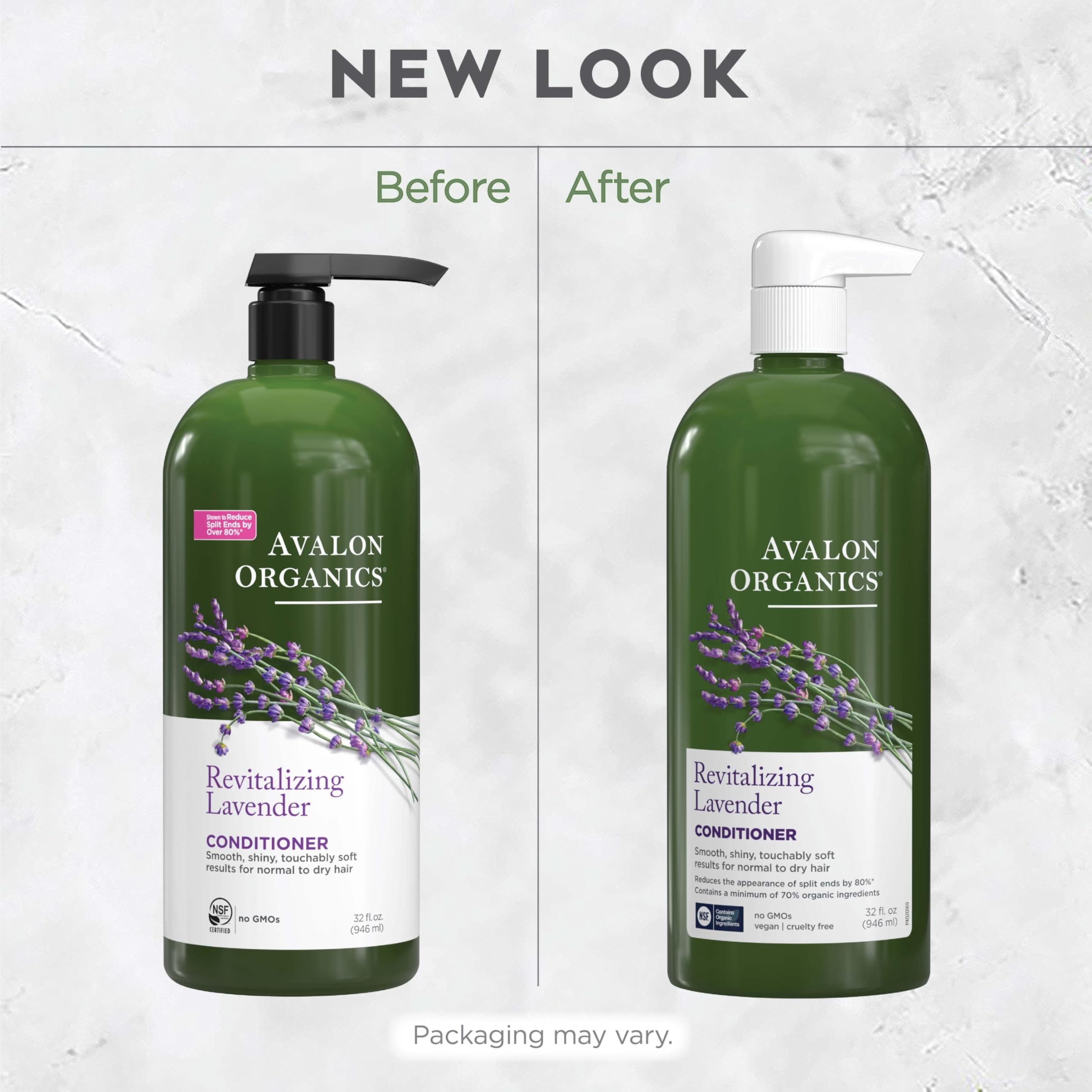 Avalon Organics Acondicionador Nutritivo Lavanda, verificación EWG: fórmula transparente y segura