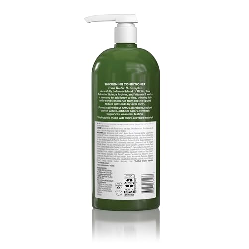 Etiqueta de Avalon Organics Biotin B-Complex destacando fórmula orgánica