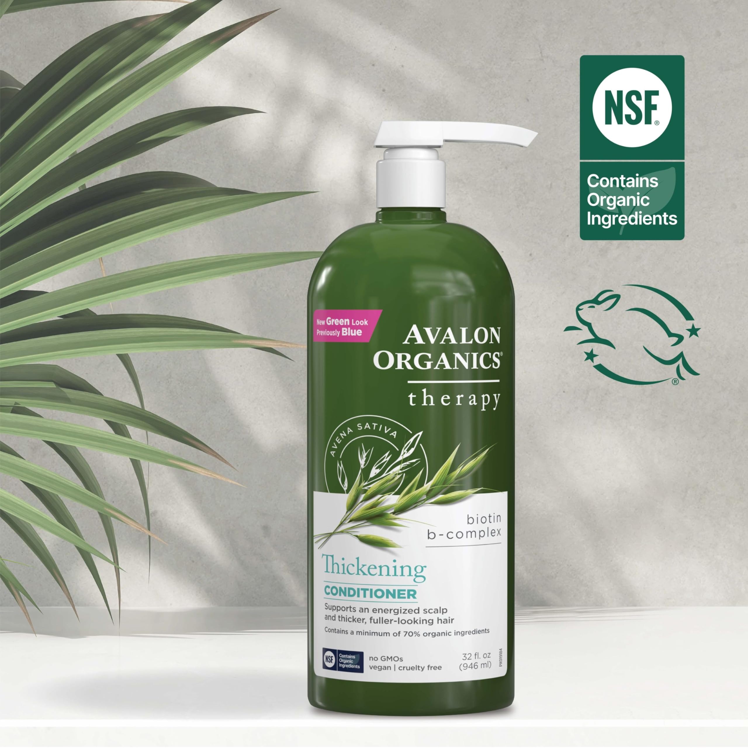 Ingredientes orgánicos de Avalon Organics Biotin B-Complex sin aditivos agresivos