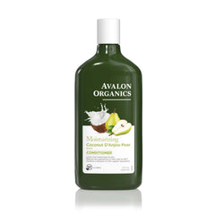 Avalon Organics Coco Pera Condicionador, botella visible, hidratación para cabello seco
