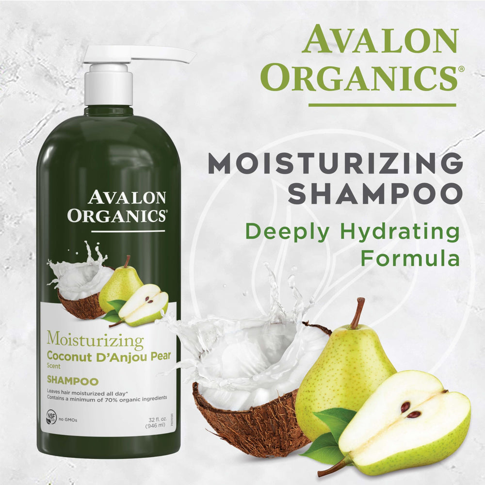 Avalon Organics Coconut Pear Shampoo nozzle for easy application.