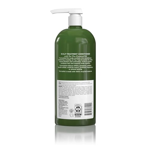 Avalon Organics Condicionador Tea Tree derramando para uso diario.