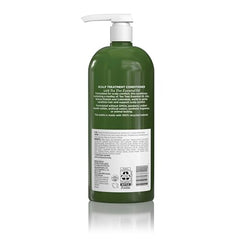 Avalon Organics Condicionador Tea Tree derramando para uso diario.