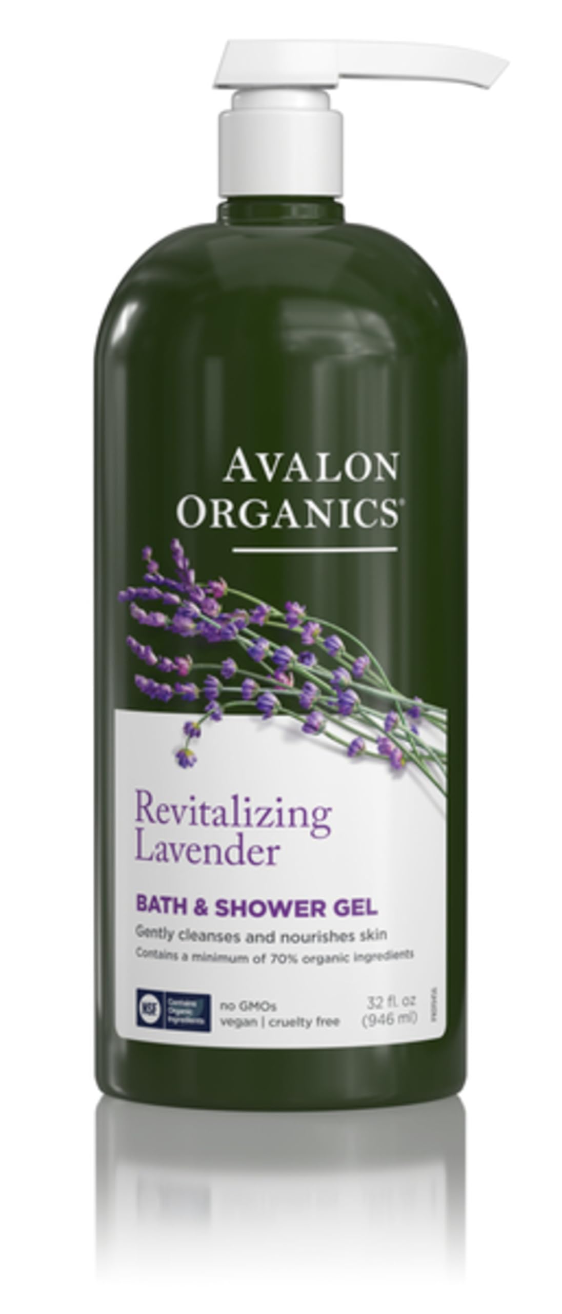 Avalon Organics Lavender Bath Gel bottle for gentle daily cleansing and hydration