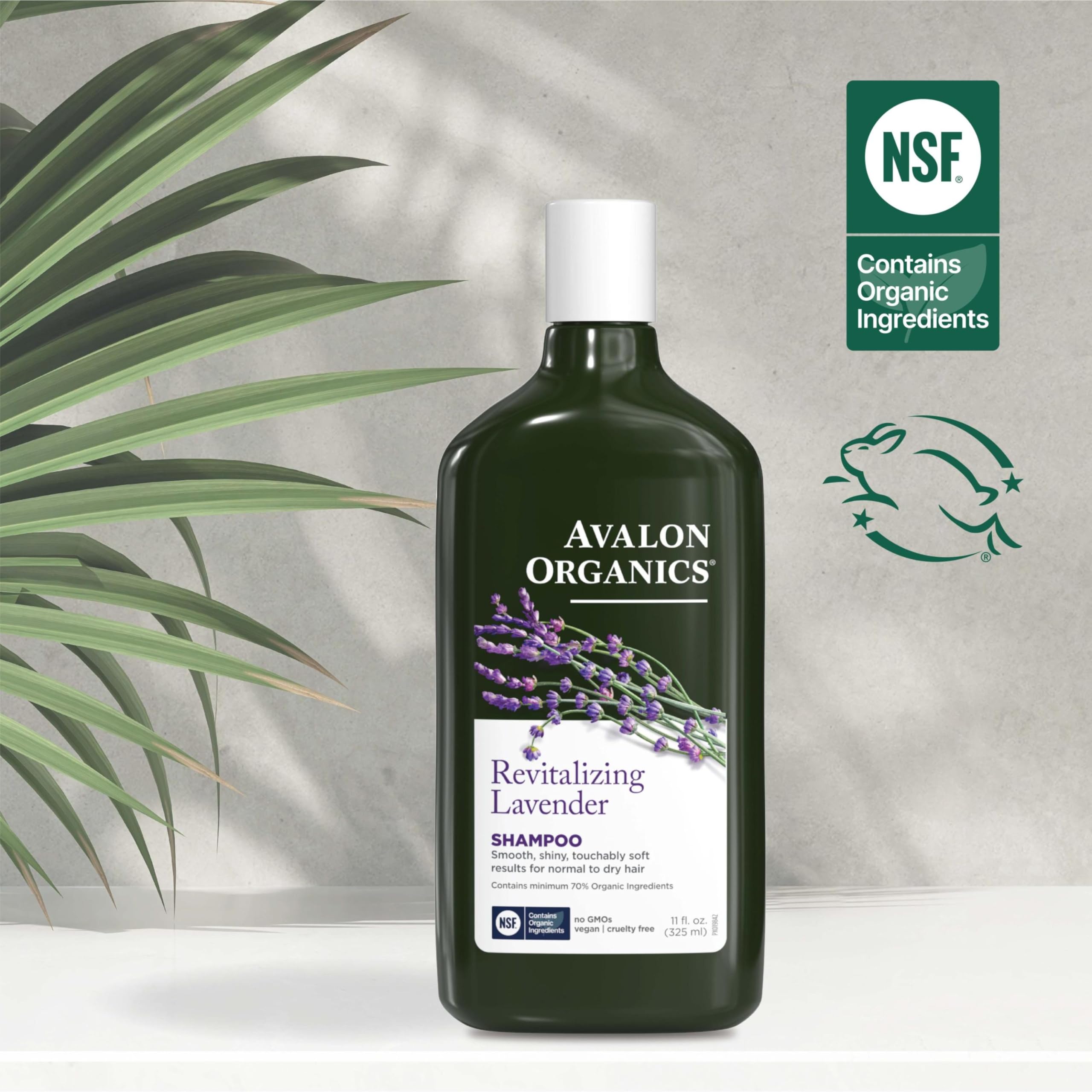 Avalon Organics cruelty-free Leaping Bunny certification badge