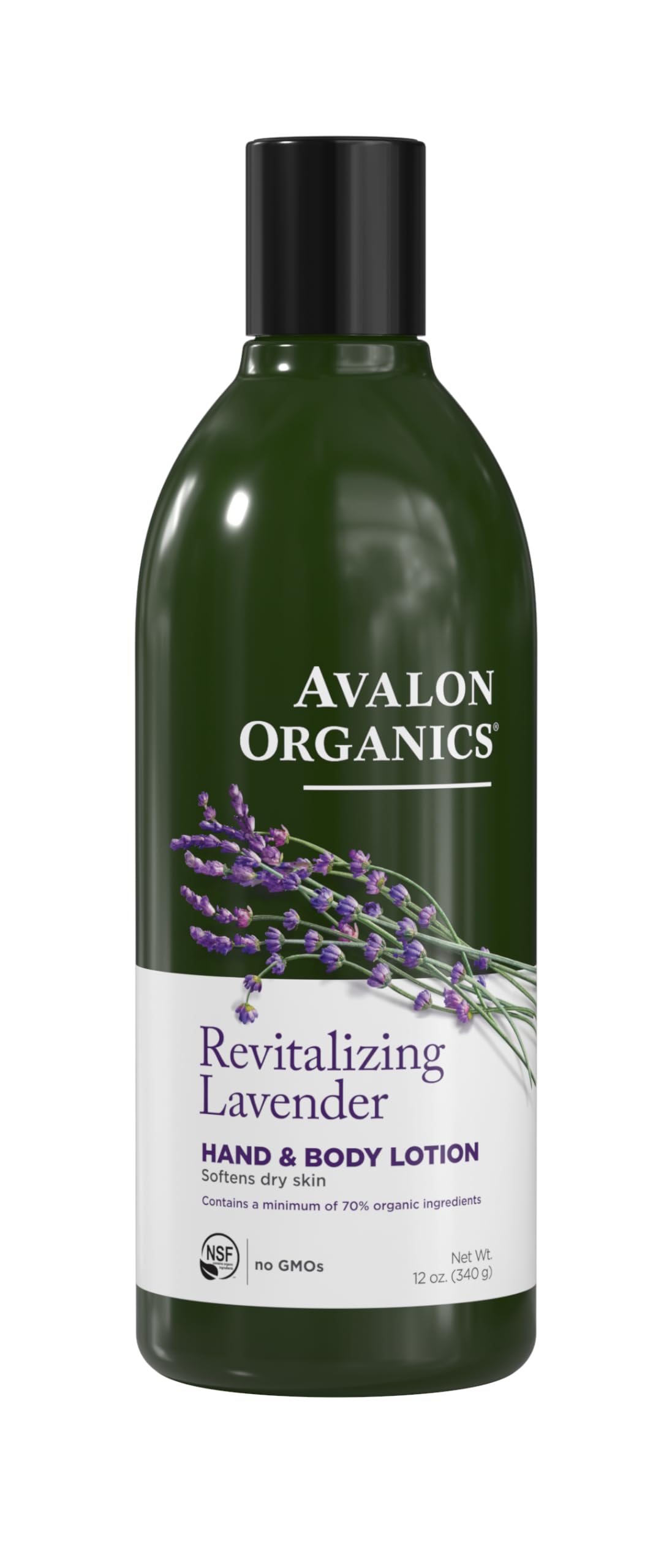Avalon Organics loción nutritiva de lavanda para manos y cuerpo en botella