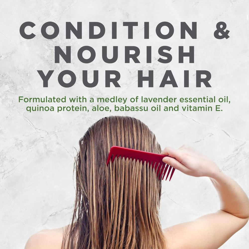 Avalon Organics Revitalizing Lavender Conditioner in shower for hydration of dry hair