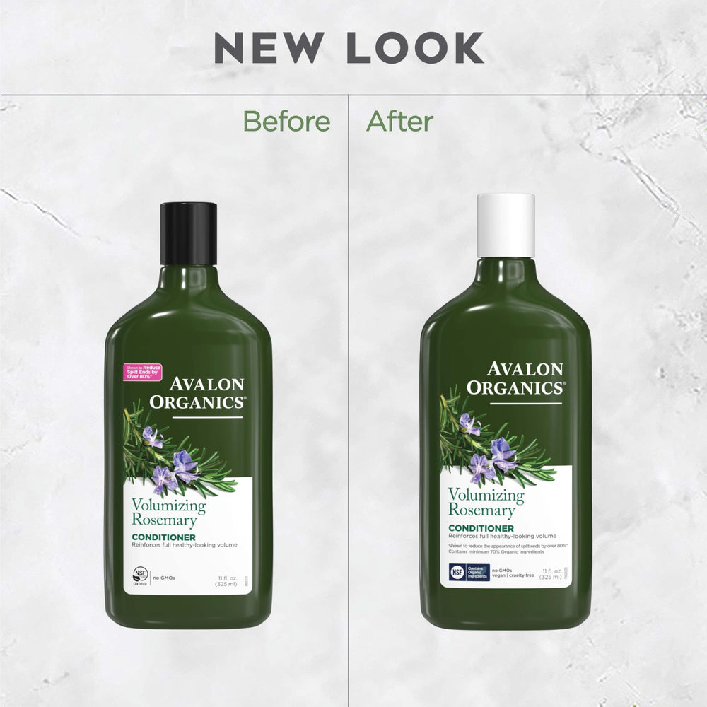 Rutina diaria con Avalon Organics Romero para cabello más lleno naturalmente.