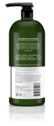 Avalon Organics Rosemary Shampoo cruelty-free emblem on packaging