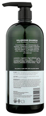 Avalon Organics Rosemary Shampoo pour demonstrates easy rinse and lather