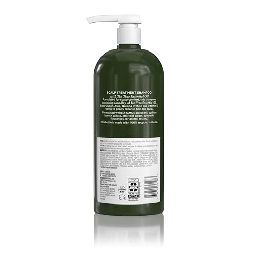 Close-up of Avalon Organics Scalp Treatment Tea Tree Shampoo lather delivering a refreshing scalp cleanse.
