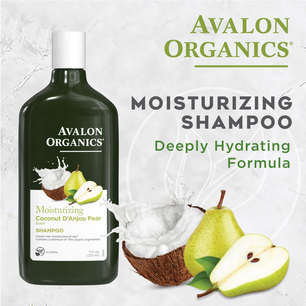 Close-up of Avalon Organics shampoo lather demonstrating rich cleansing action.
