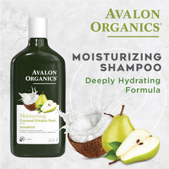 Close-up of Avalon Organics shampoo lather demonstrating rich cleansing action.