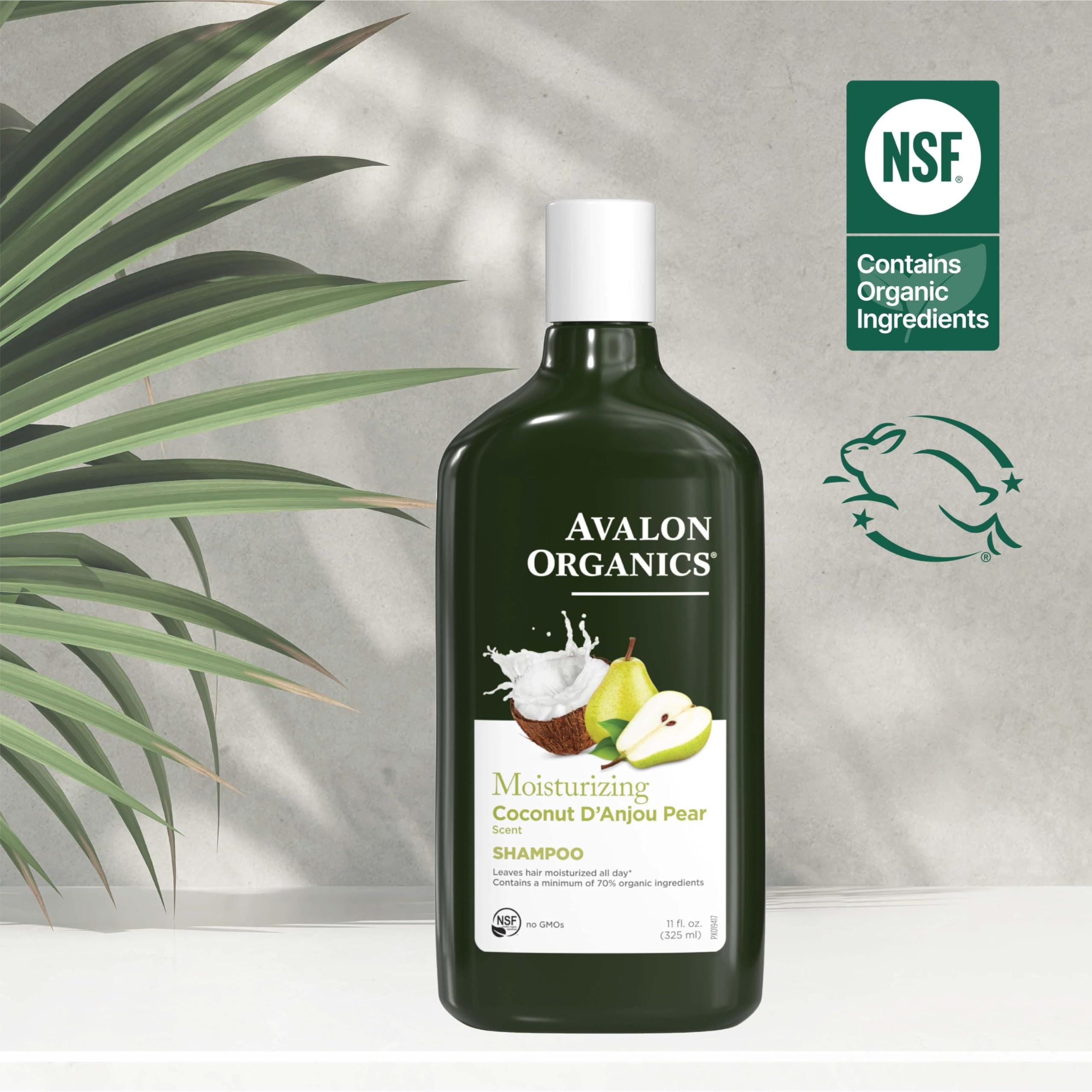 Hair feels softer after washing with Avalon Organics Coconut Pear Shampoo.