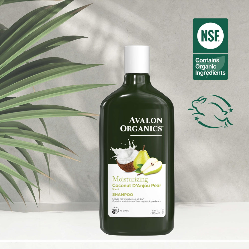 Hair feels softer after washing with Avalon Organics Coconut Pear Shampoo.
