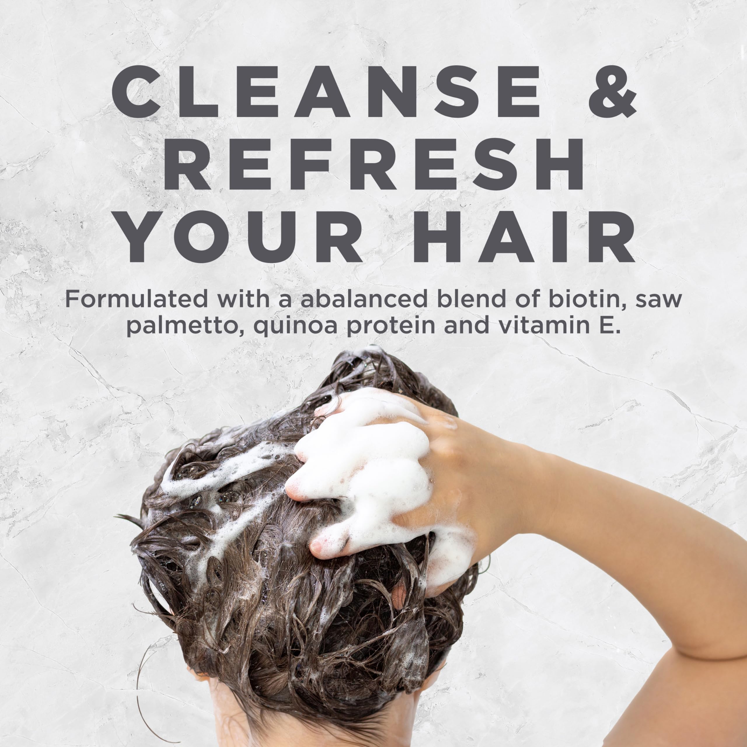 Avalon Organics Therapy Biotin B-Complex bottle stored in bathroom cabinet for easy access