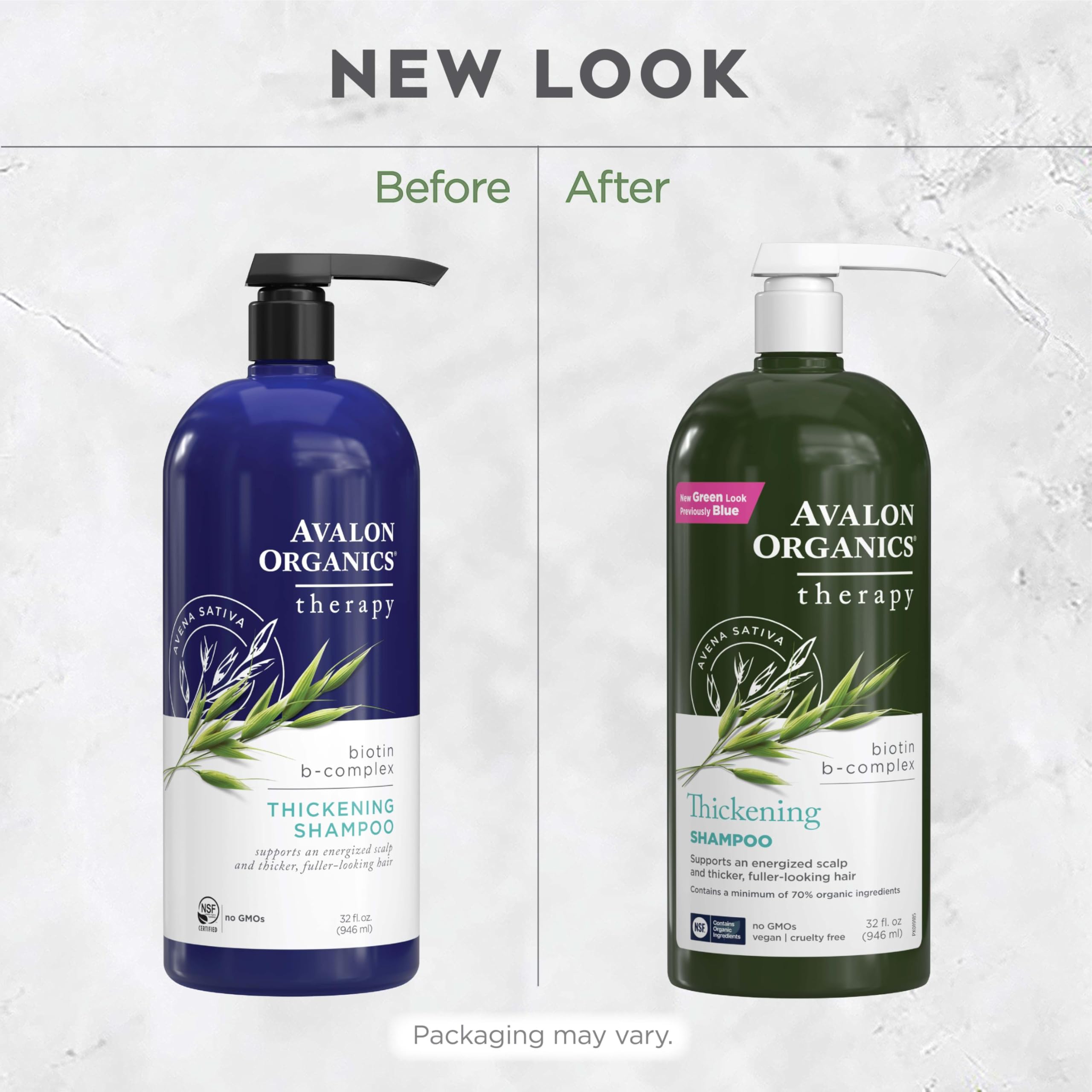 Avalon Organics Therapy Biotin B-Complex 100% recycled bottle supports sustainability