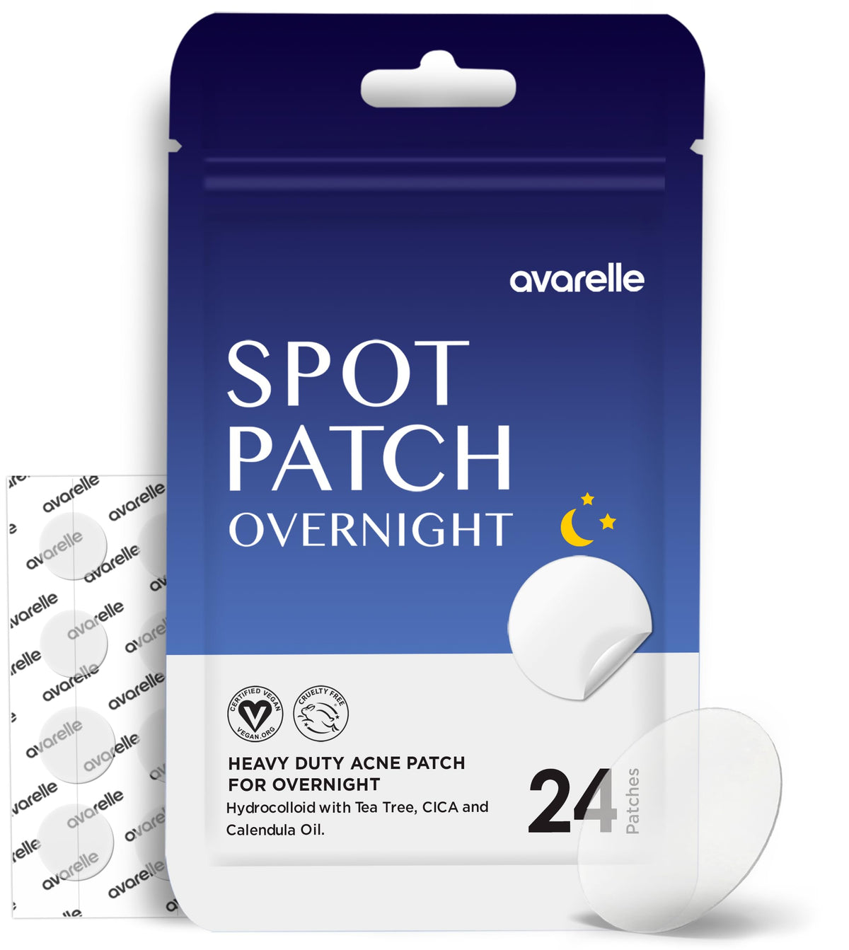 AVARELLE Spot Pimple Patches pack close-up for discreet blemish care