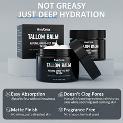 Ingredients photo stresses vitamins A, D, E, K from grass-fed tallow