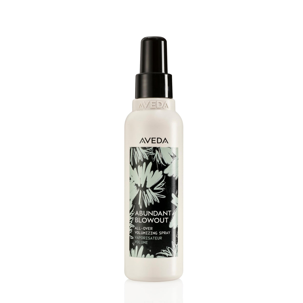Aveda Abundant Blowout spray bottle with calming lavender aroma for volume.