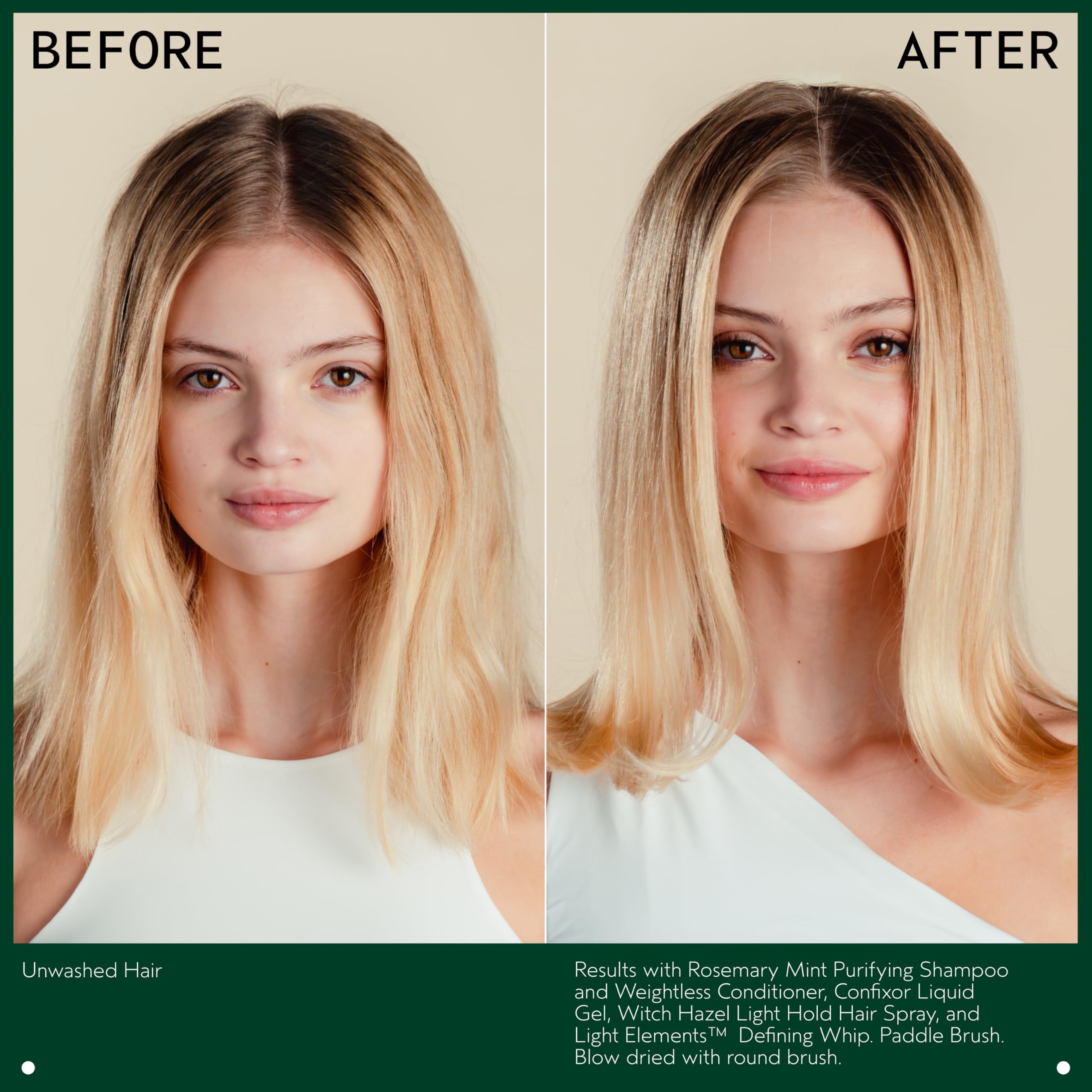 Aveda Acondicionador Romero y Menta, enfoque en desenredo para cabello fino a medio.