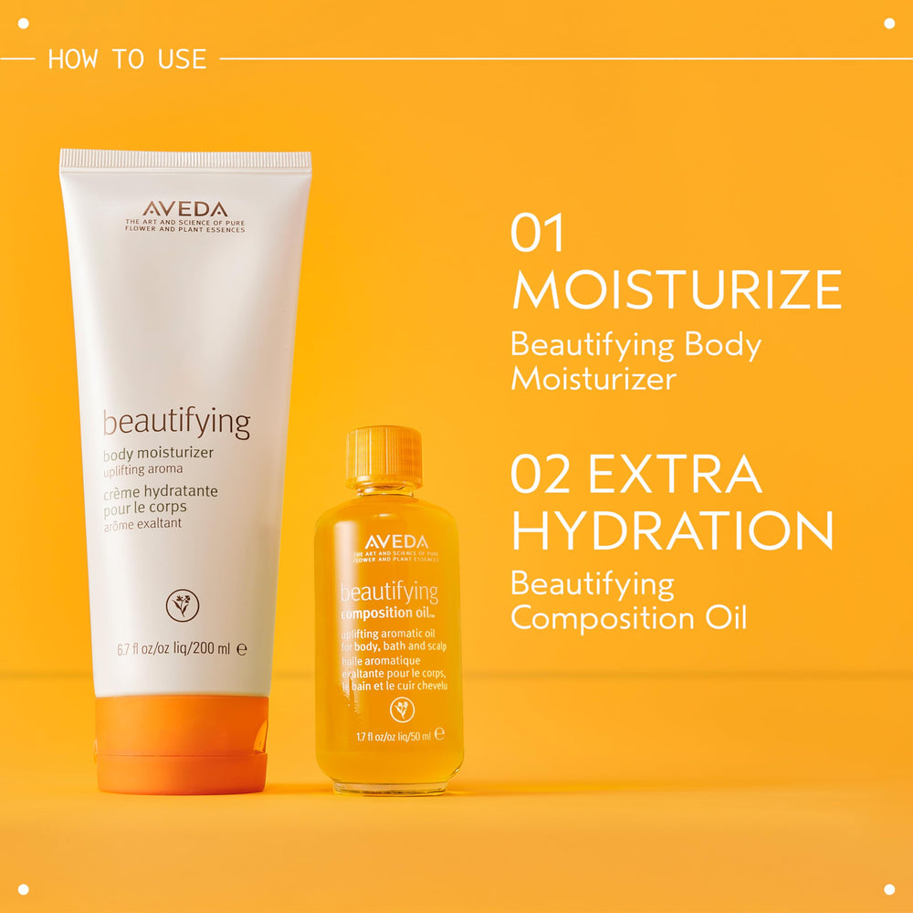 Aveda Beautifying Composition Oil used in aromatherapy with herbal fragrance