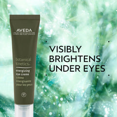 Aveda Energizing Eye Creme under-eye application for a refreshed look.