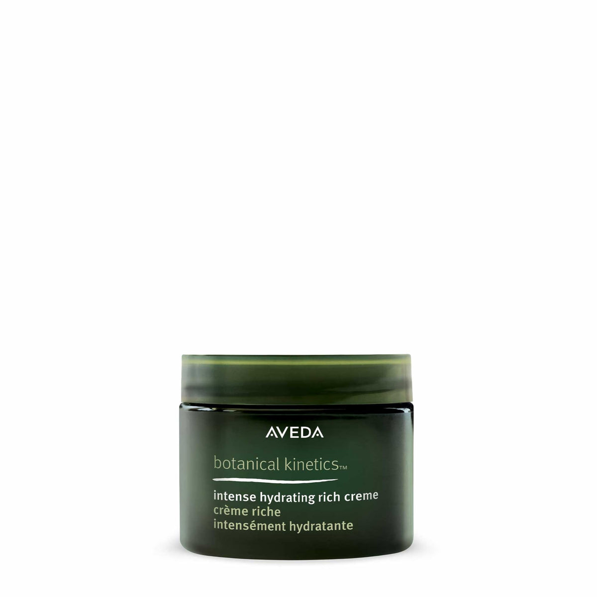 Aveda Botanical Kinetics Intense Hydrating Rich Creme jar for deep moisture.
