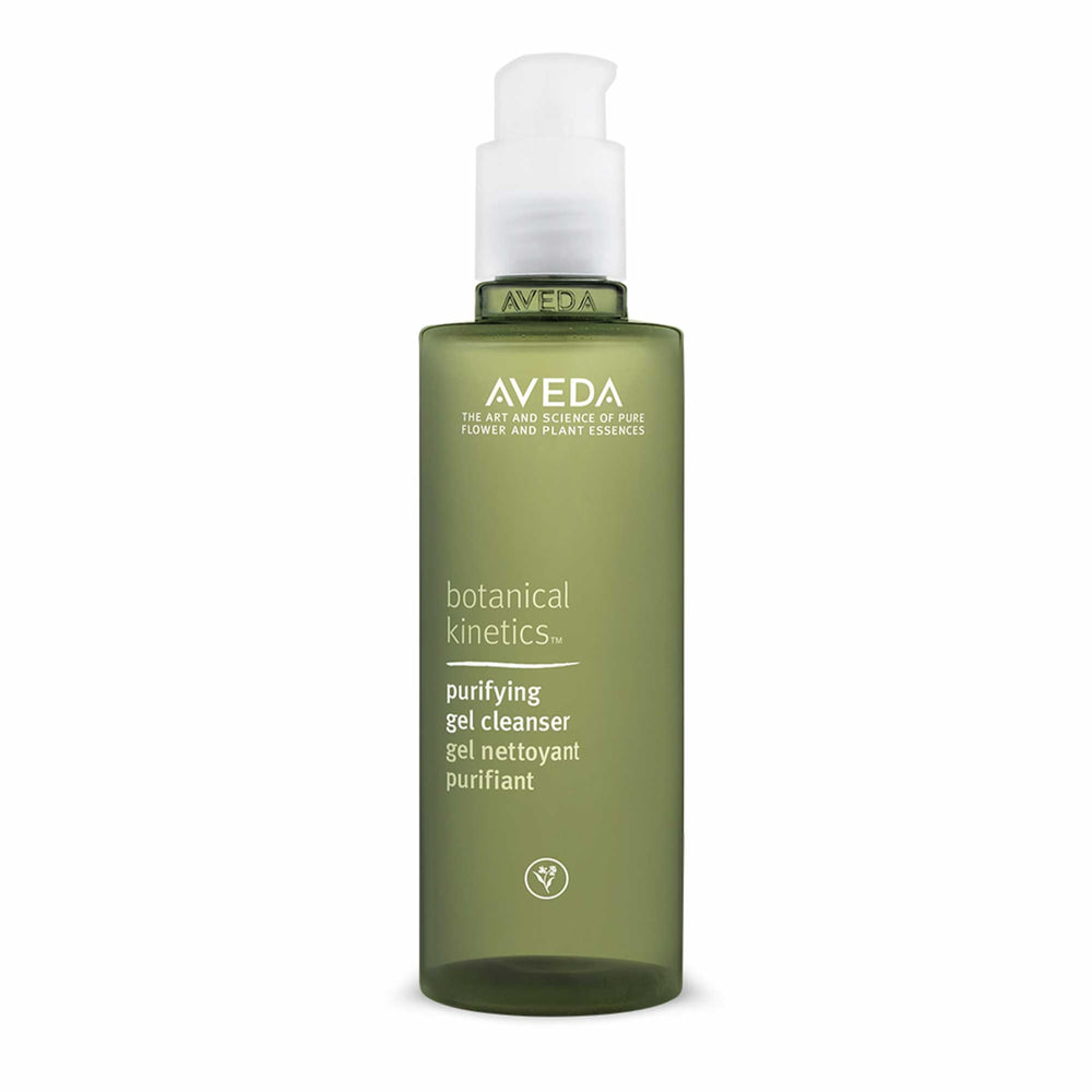 Aveda Botanical Kinetics Purifying Gel Cleanser bottle, ideal for normal to oily skin.