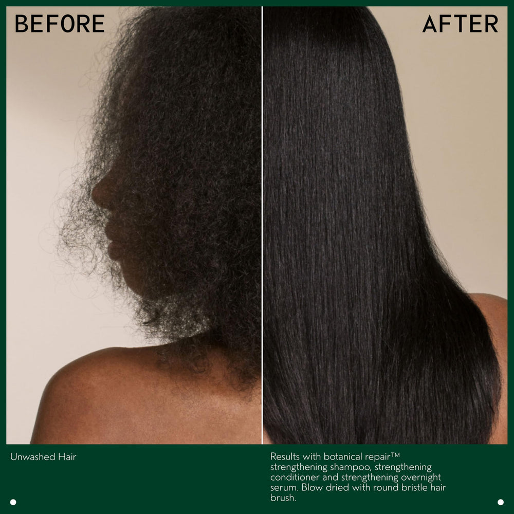 Aveda Botanical Repair conditioner close-up illustrating detangling and smooth results