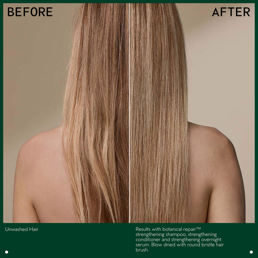 Aveda Botanical Repair set packaging on shelf highlighting silicone-free formulation