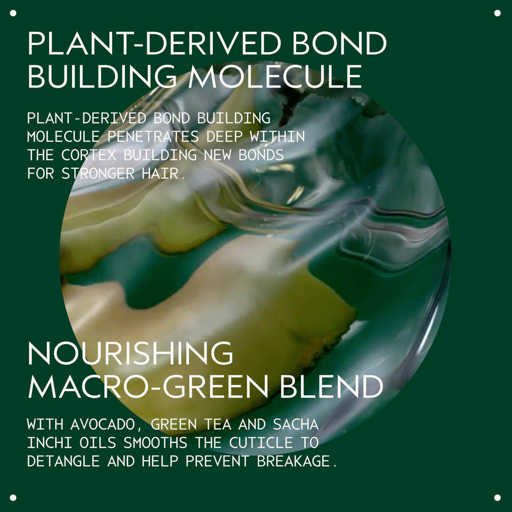 Aveda Botanical Repair hair-strands close-up shows strengthened texture after use