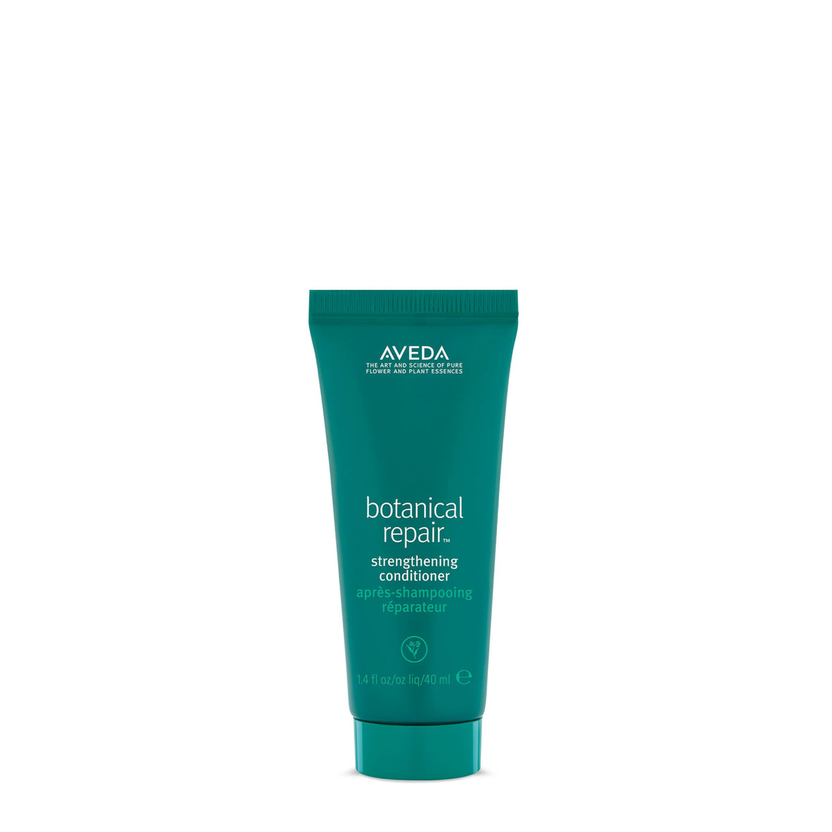 Aveda Botanical Repair Strengthening Conditioner: botella volcada para desenredar al instante.