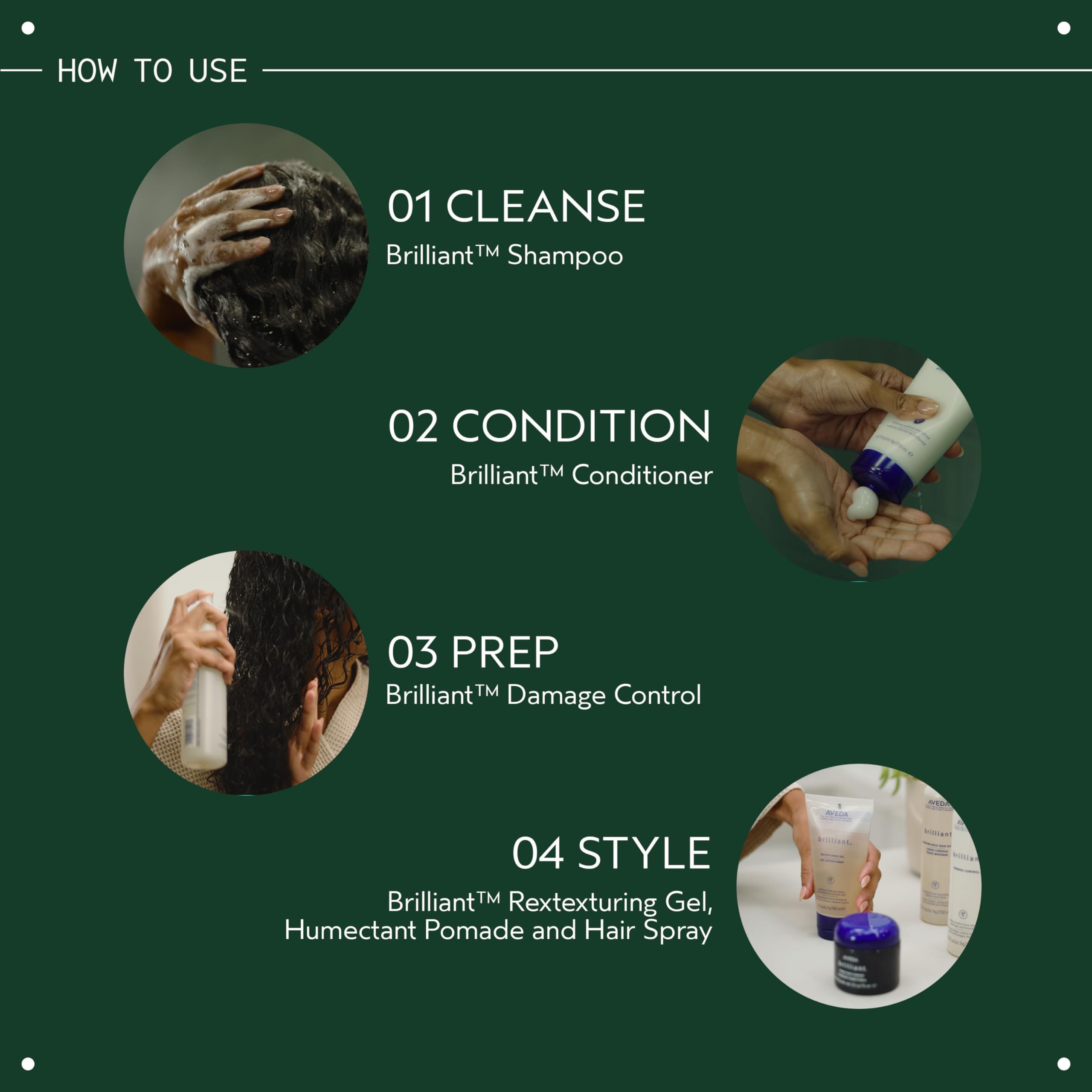 Pure-Fume aroma with jasmine, rose, and clove enhances styling ritual.