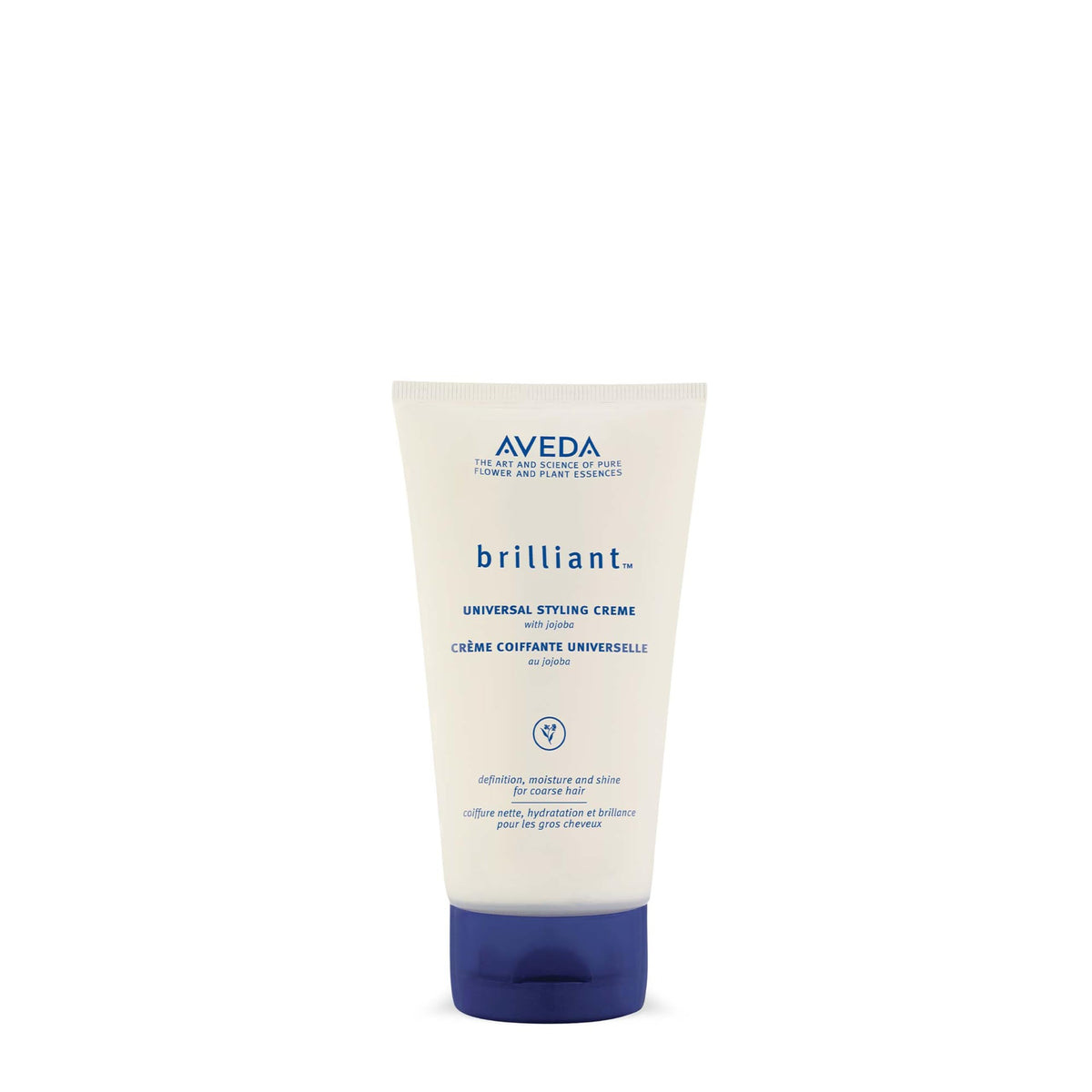 Aveda Brilliant Universal Styling Creme defines texture on curly hair