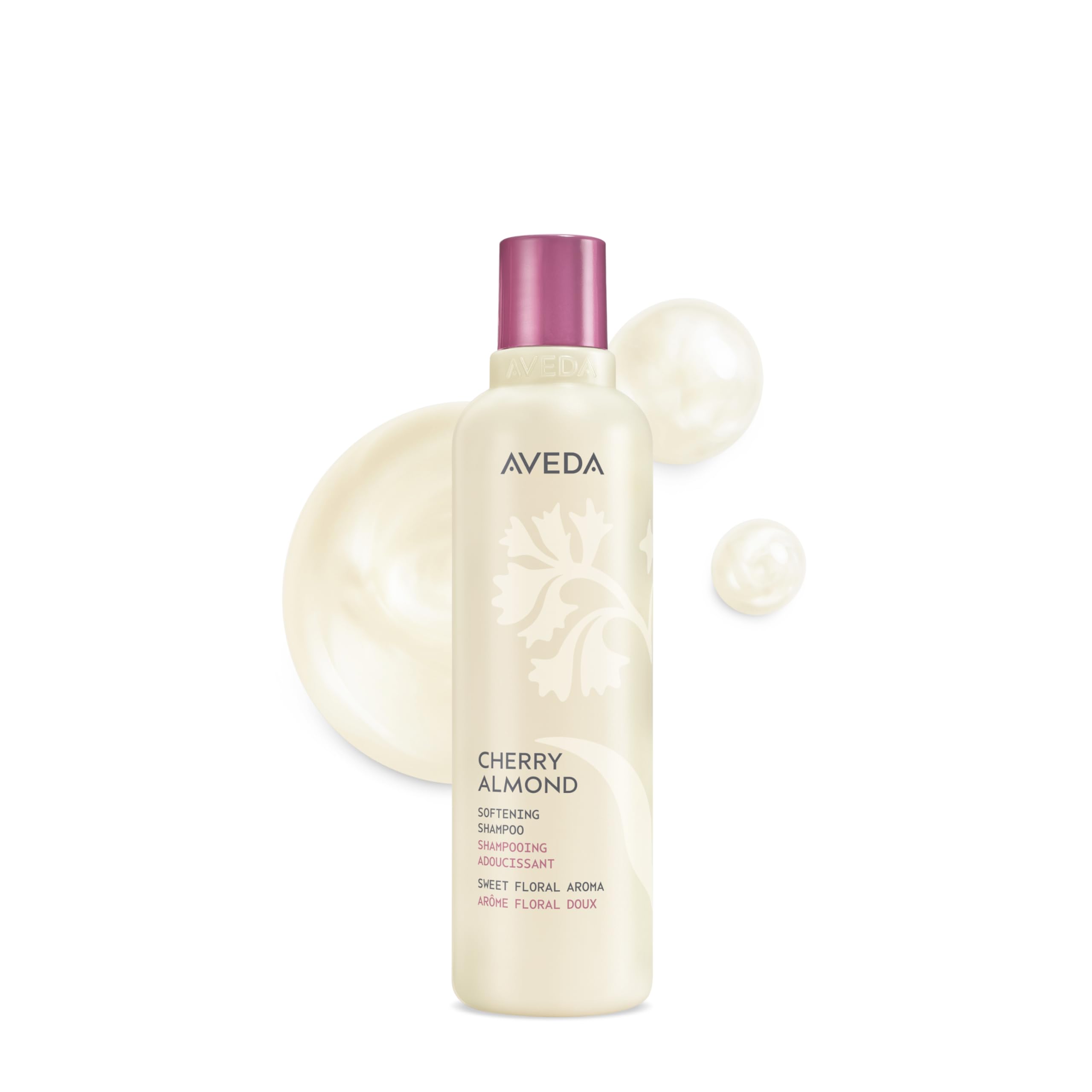 Aveda Cerezo-Almendra Champú botella: limpieza suave para cabello normal a seco.