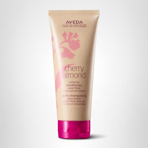 Aveda Cherry Almond Softening Conditioner bottle stands as a vegan, gluten-free option.