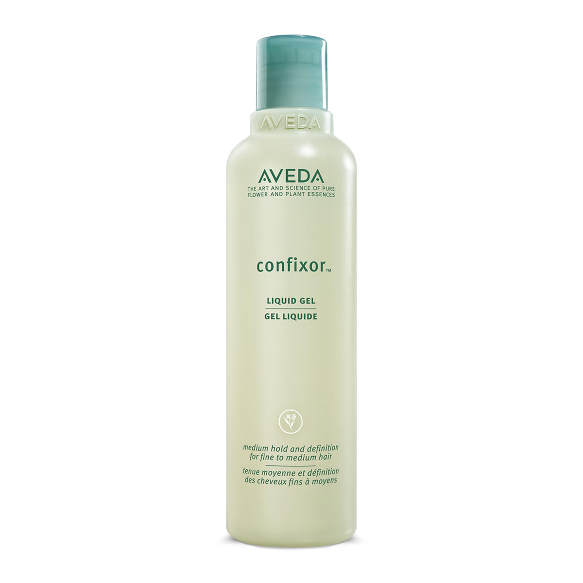 Aveda Confixor Liquid Hair Gel bottle for lightweight, medium hold.