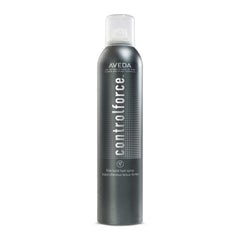 Aveda Control Force firm-hold spray bottle for humidity defense.
