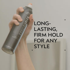 Spray from Control Force mist applied at close range for hold.