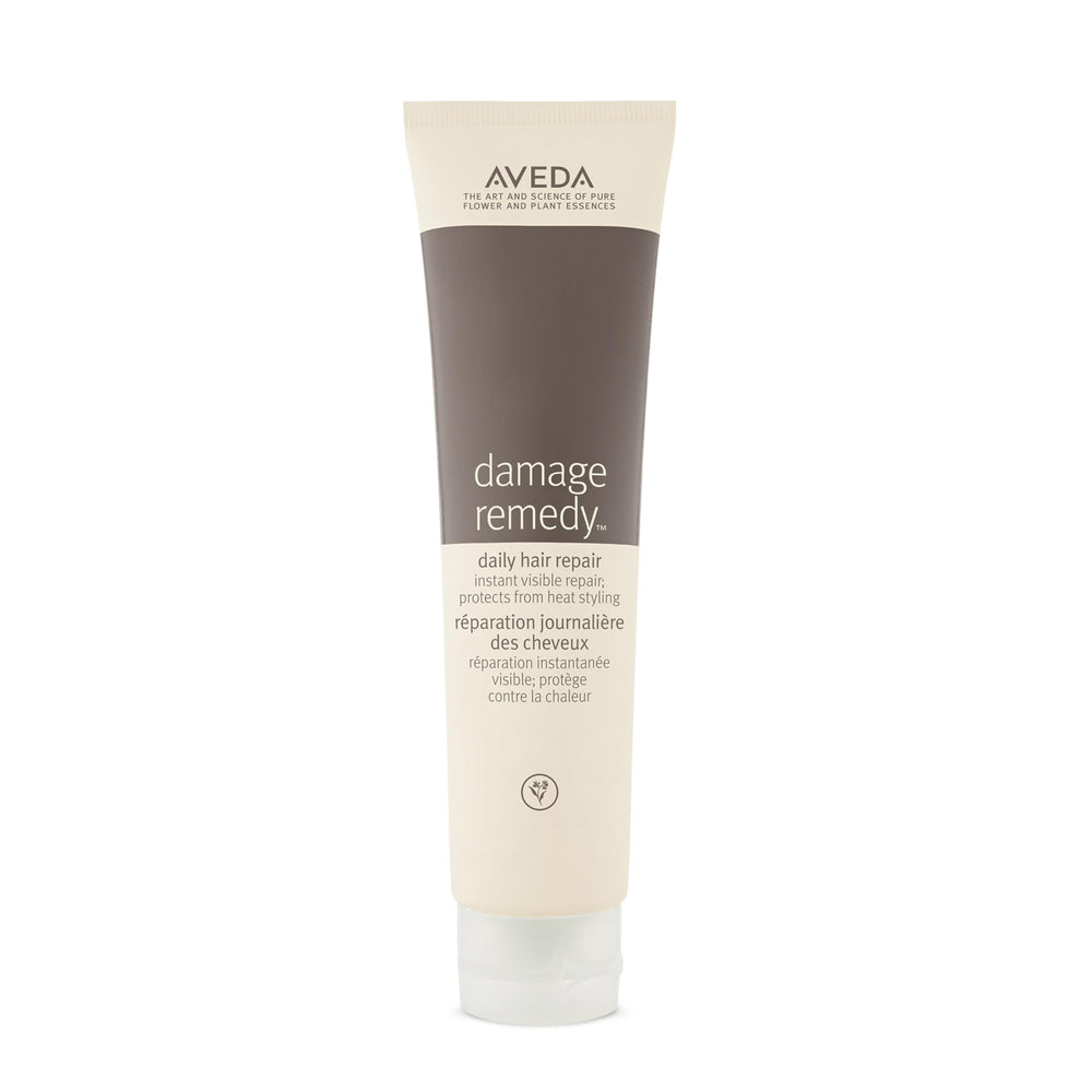 Aveda Damage Remedy Daily Hair Repair bottle with pump for easy, even application.