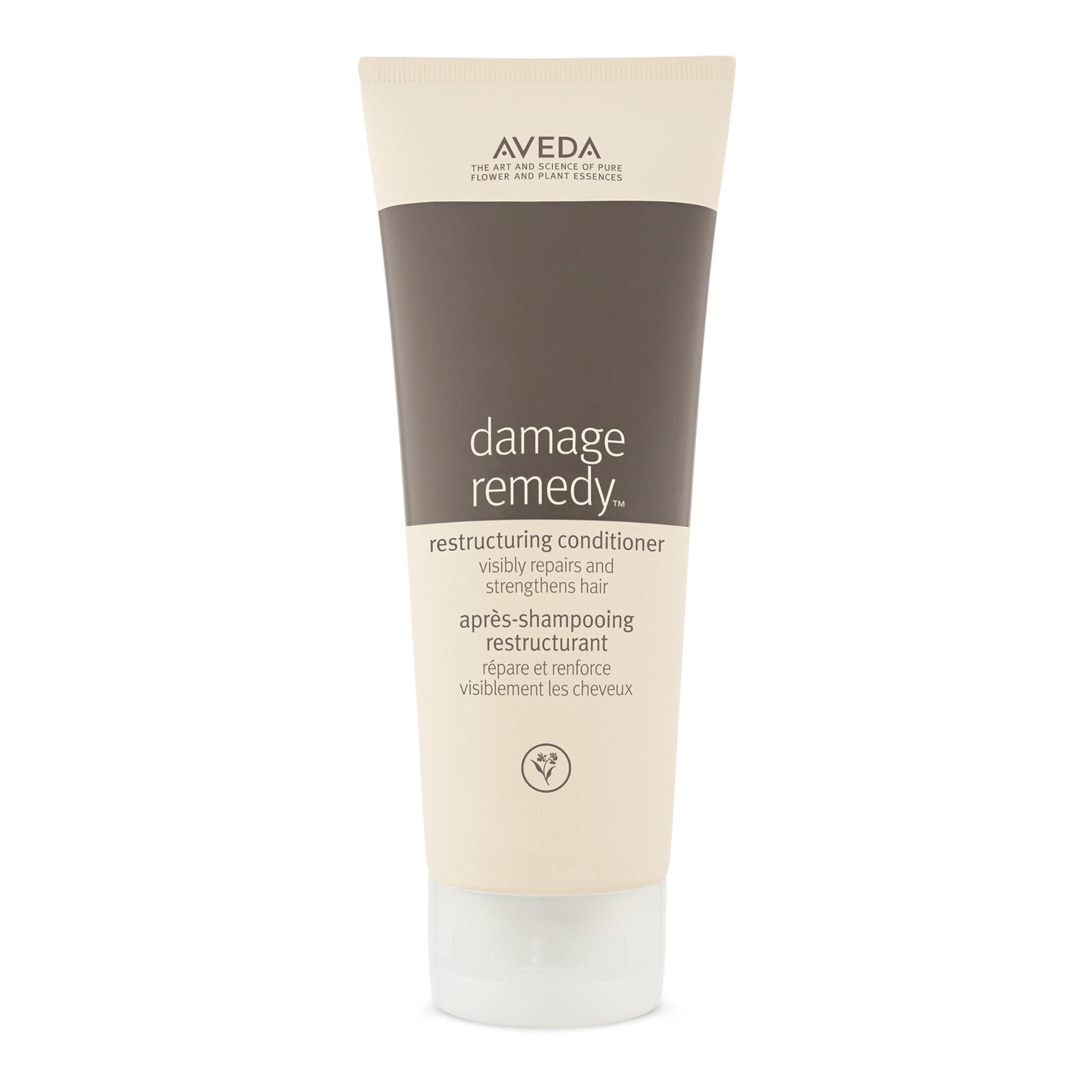 Aveda Damage Remedy bottle; promotes repair and strength for damaged hair.