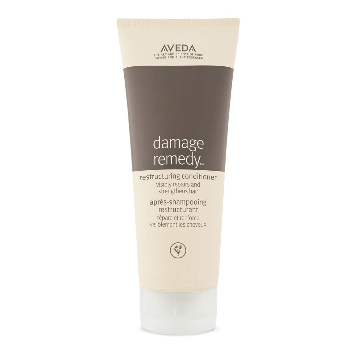 Aveda Damage Remedy bottle; promotes repair and strength for damaged hair.