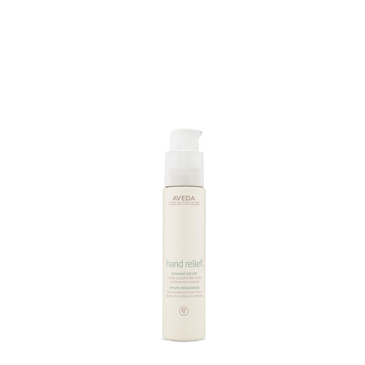 Aveda Hand Relief Renewal Serum bottle with hydrating formula for smoother hands